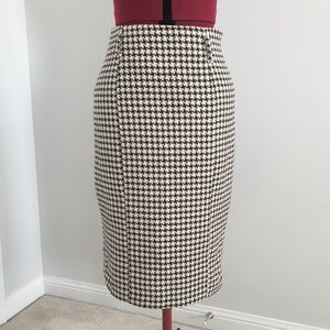 Custom Houndstooth Pencil Skirt